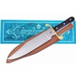 CCN-090946 - Buffalo Horn Stainless Steel Bowie Leather Sheath