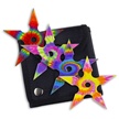 CCN-090995 - 4pc Tie Dye Stars