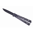CCN-09495 - Closeout Black Silver Dragon Butterfly Knife(1p)