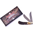 CCN-09708 - Closeout Cinnamon Bone Damascus Trapper (1p)