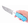 CCN-117160 - Michael Prater Blue Feather Turquoise Damascus (1pc)