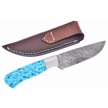 CCN-117160 - Michael Prater Blue Feather Turquoise Damascus (1pc)