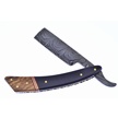 CCN-81105 - Closeout Damascus Walnut/Horn Razor (1pc