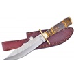 CCN-84620 - Show Sample Yellow Brown Bone Stainless Steel Leather Sheath (1p