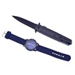 KW09-BL - Snake Eyes Tactical & Watch (2pc