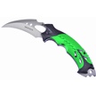 PWT223GN - Black/Green Karambit Snapshot