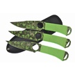 TA-094 - 3pc Throw Set Stainless Steel Blade Nylon Sheath 8
