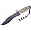 TX-1451SAND - Abs Sheath.Stainless Steel Black Blade Black Rubberized Handle