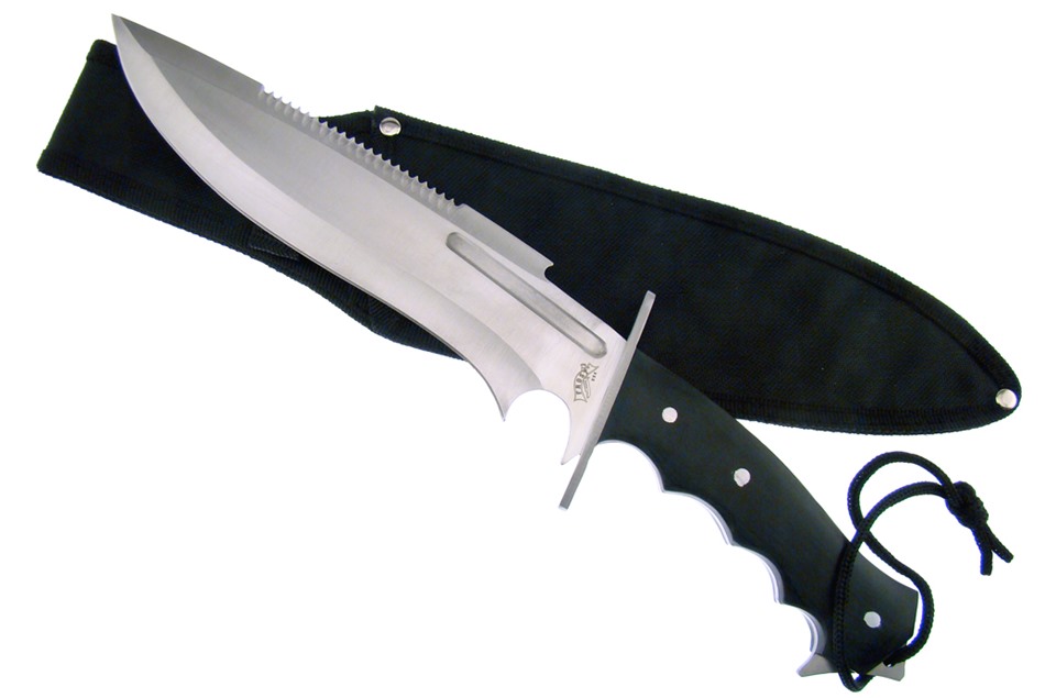 Details about   Defender 20" Black & Silver Machete with A Black Yellow Handle & Sheath 